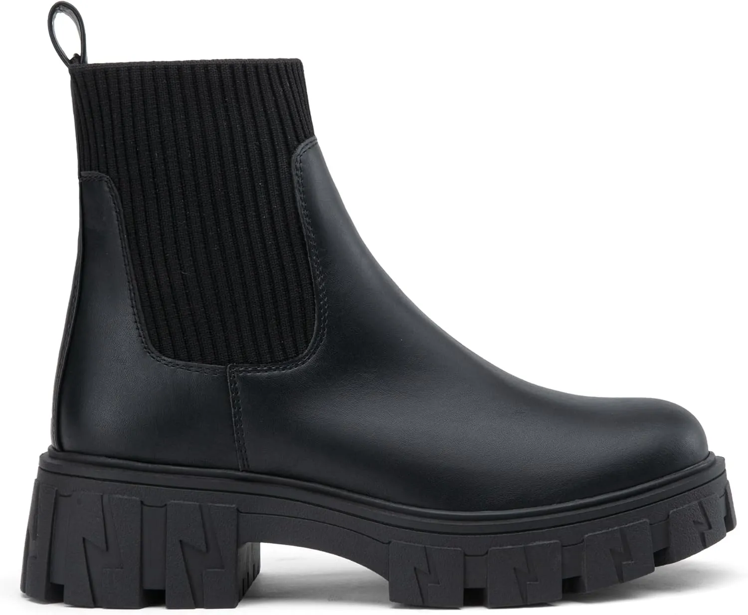 Jeossy Women’s Chelsea Chunky Ankle Boots Elastic Platform Lug Sole Short Pull on Low Heel 9610 Booties