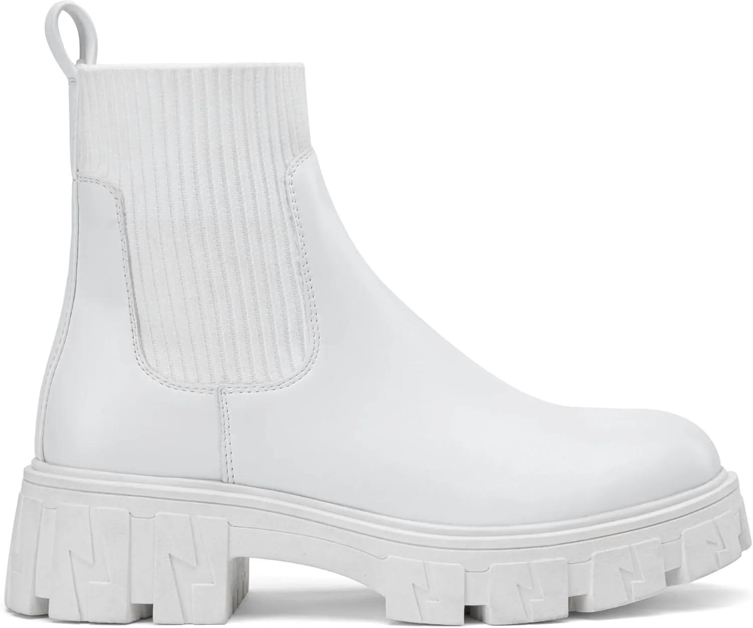 Jeossy Women’s Chelsea Chunky Ankle Boots Elastic Platform Lug Sole Short Pull on Low Heel 9610 Booties