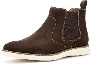 JITAI Men's Suede Leather Chelsea Boots Classic Elastic Dress Ankle Boots for Men