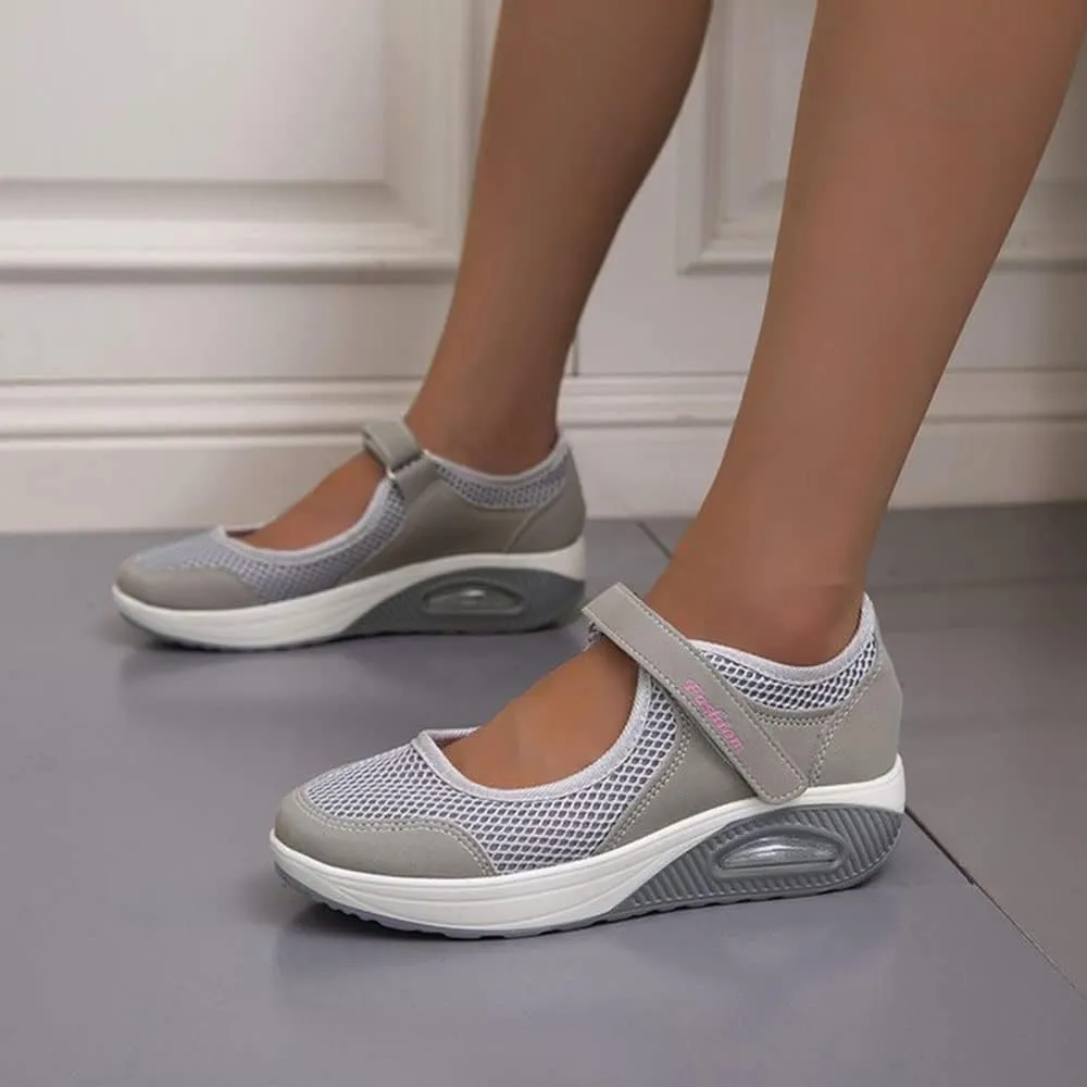 JITUUE Women's Comfort Working Nurse Shoes Adjustable Breathable Walking Non Slip Shoes for Women Buffer Fitness Casual Nursing Orthotic Lightweight Shoes