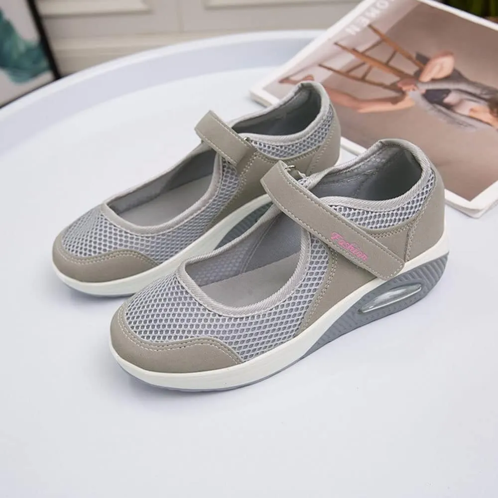 JITUUE Women's Comfort Working Nurse Shoes Adjustable Breathable Walking Non Slip Shoes for Women Buffer Fitness Casual Nursing Orthotic Lightweight Shoes