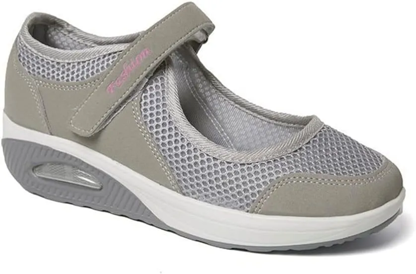 JITUUE Women's Comfort Working Nurse Shoes Adjustable Breathable Walking Non Slip Shoes for Women Buffer Fitness Casual Nursing Orthotic Lightweight Shoes