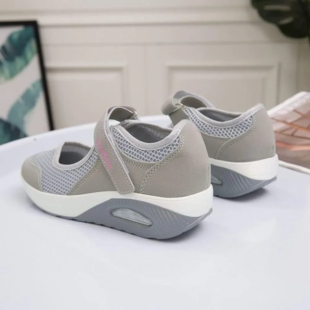 JITUUE Women's Comfort Working Nurse Shoes Adjustable Breathable Walking Non Slip Shoes for Women Buffer Fitness Casual Nursing Orthotic Lightweight Shoes