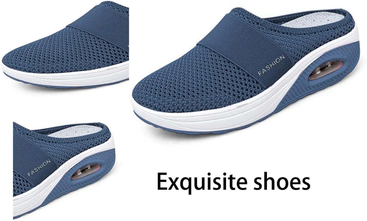 JITUUE Women's Garden Clogs Mesh Slip-on Slippers Summer Breathable Lightweight Quick Drying Garden Shoes Outdoor Walking Slippers