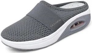 JITUUE Women's Garden Clogs Mesh Slip-on Slippers Summer Breathable Lightweight Quick Drying Garden Shoes Outdoor Walking Slippers