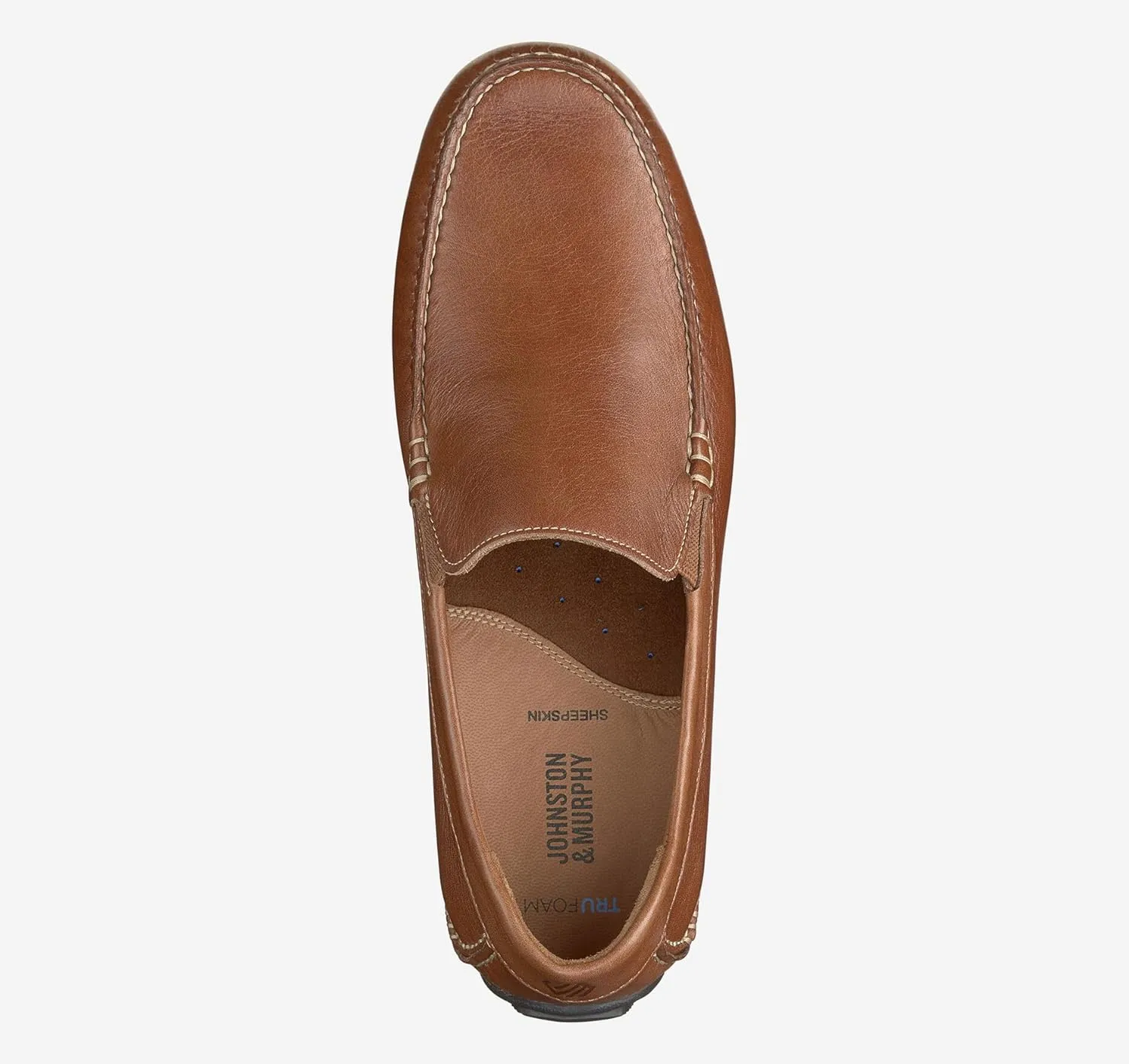 Johnston & Murphy Cort Moc Toe Venetian Men’s Shoe – Men’s Leather Moccasins, Mens Driving Loafer, Casual Dress Shoes for Men