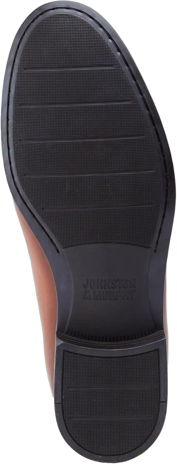 Johnston & Murphy Harrison Venetian Loafers, Leather Moccasins for Men, Comfortable Men’s Dress Shoes