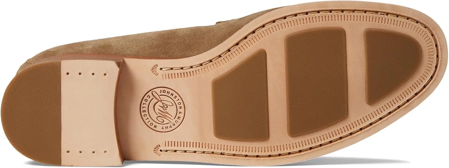 Johnston & Murphy Men’s Baldwin Penny Shoes – Men’s Dress Shoes, Leather Moccasin Shoes, Dress Shoes for Men, Durable Rubber Sole & Cushioned Footbed, Men’s Penny Loafers