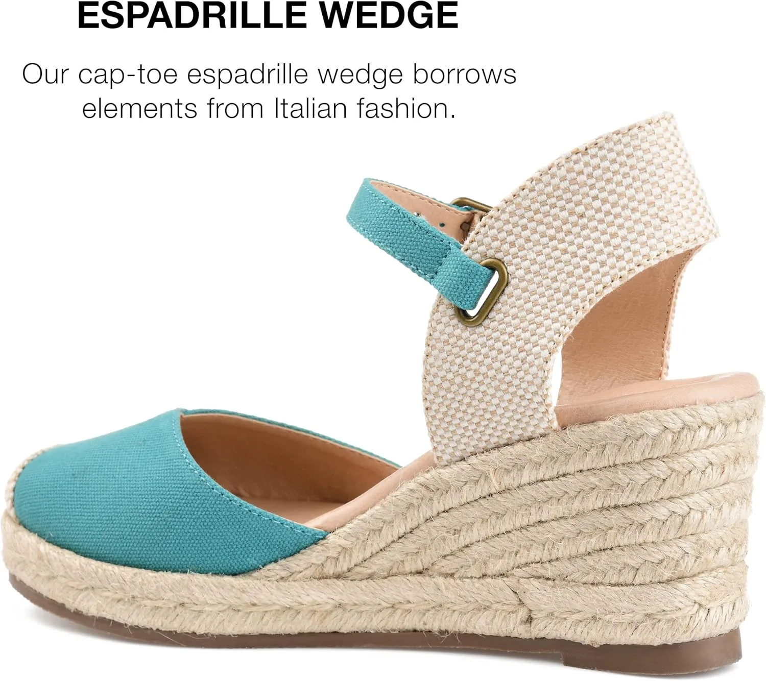 Journee Women's Comfort Foam Ashlyn Espadrille Wedge Sandals