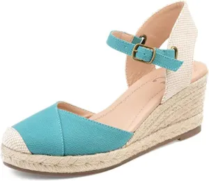 Journee Women's Comfort Foam Ashlyn Espadrille Wedge Sandals