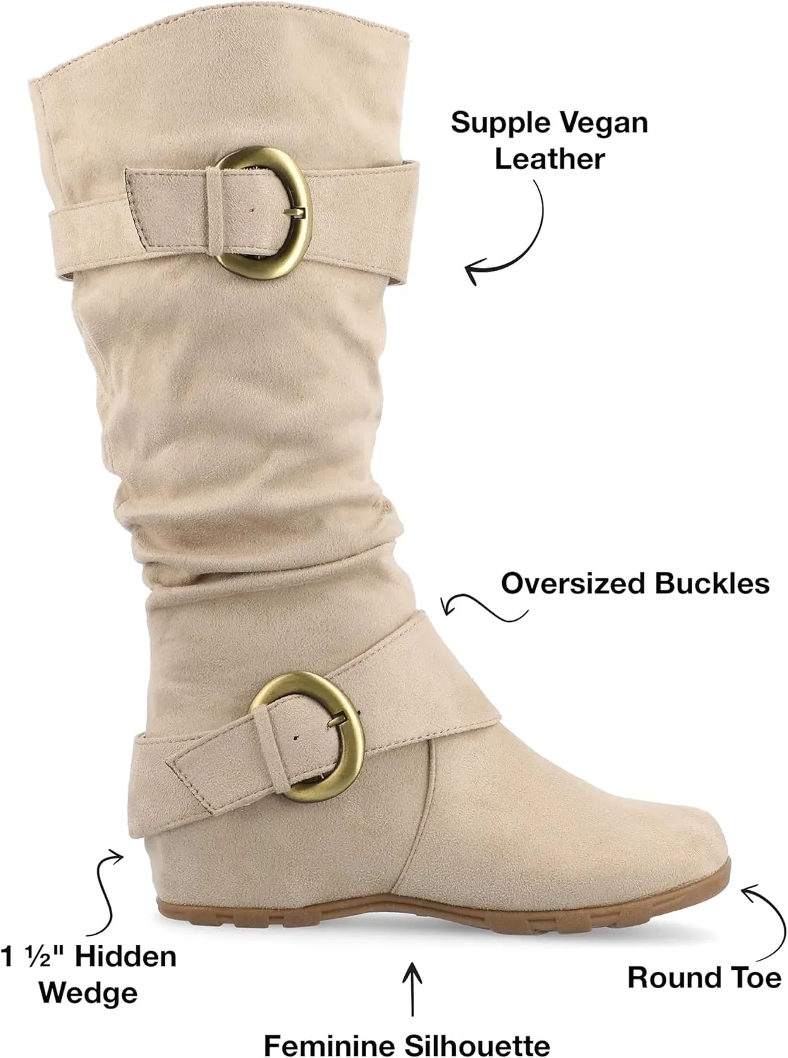 Journee Women's Extra Wide Calf Jester-01 Boots