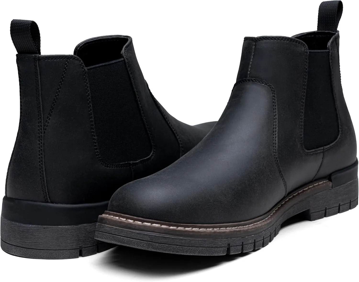 Jousen Men's Boots Casual Mens Slip On Boots Ankle Chelsea Boots for Men
