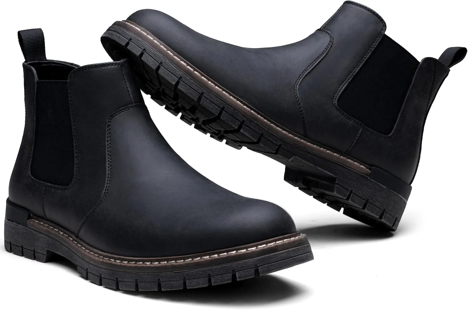 Jousen Men's Boots Casual Mens Slip On Boots Ankle Chelsea Boots for Men