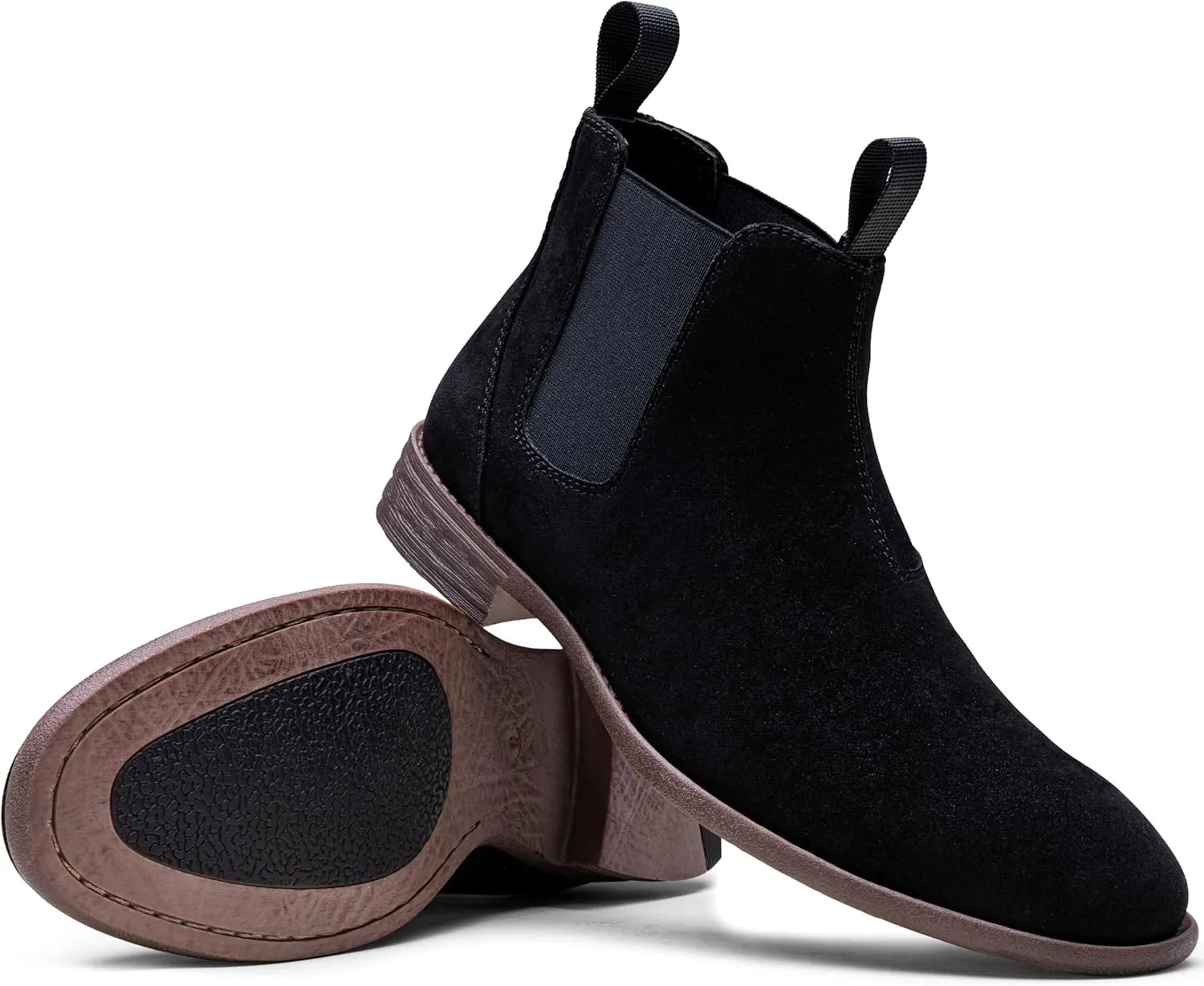 Jousen Men's Chelsea Boots Lightweight Casual Chukka Ankle Boots Classic Elastic Dress Boots For Men