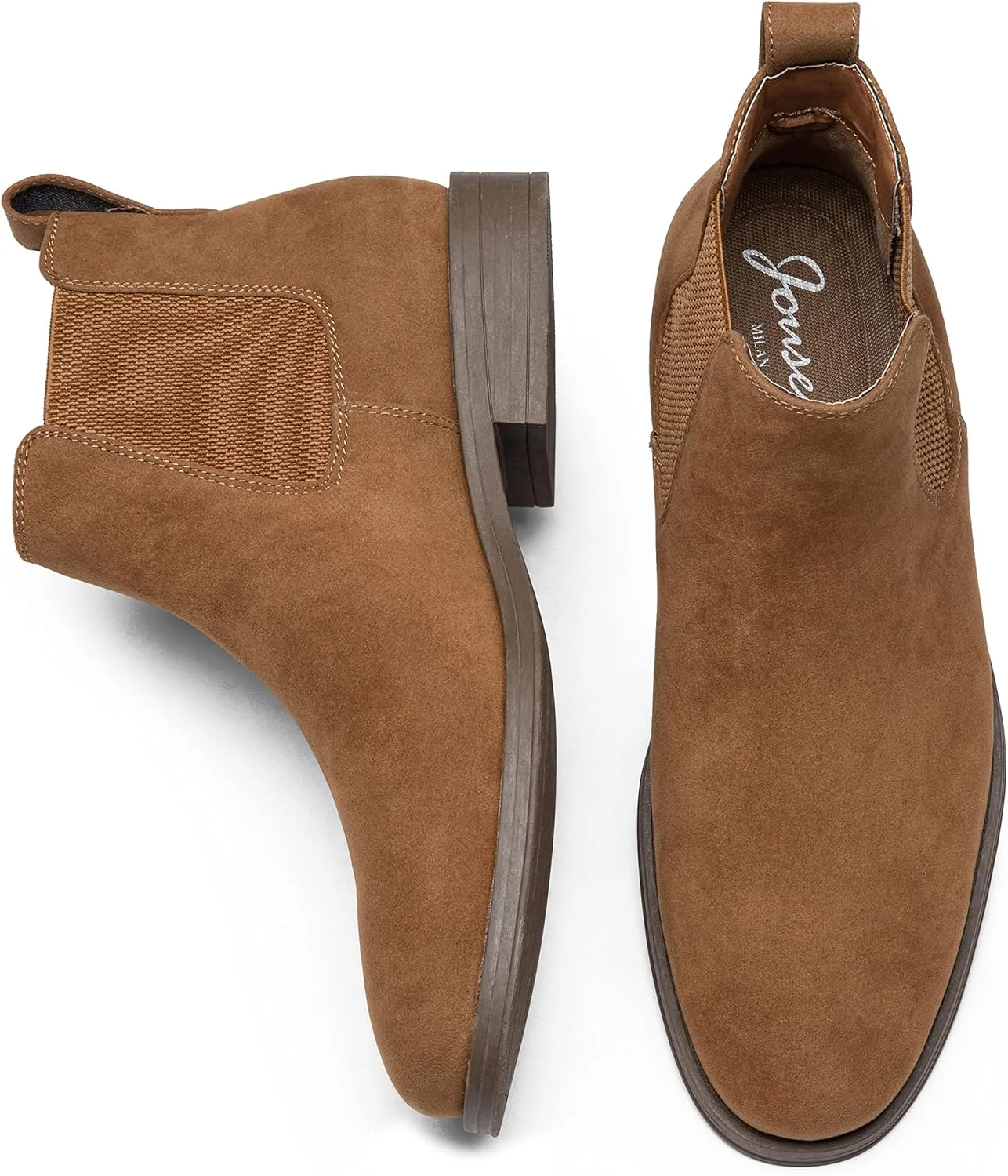 Jousen Men's Chelsea Boots Suede Casual