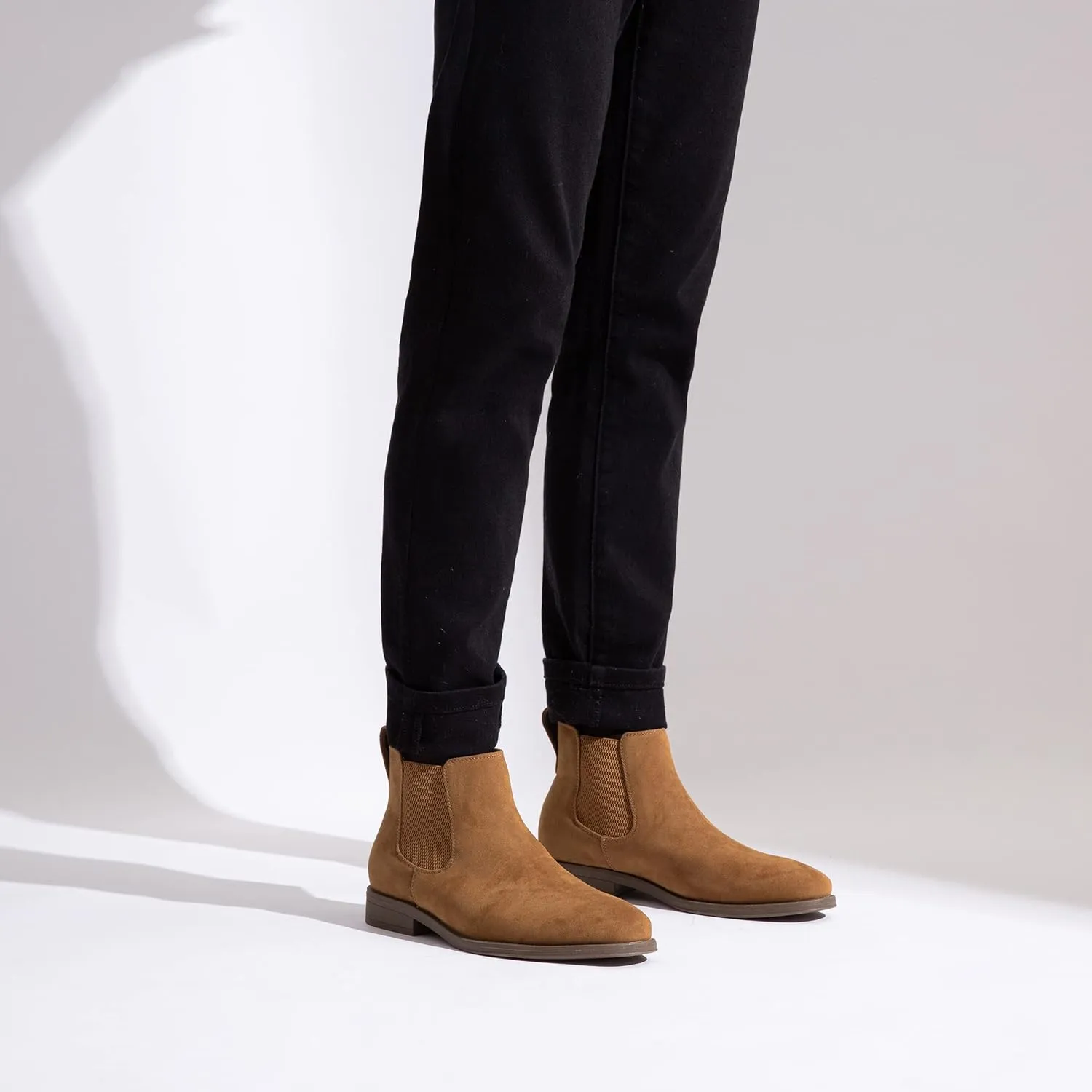 Jousen Men's Chelsea Boots Suede Casual