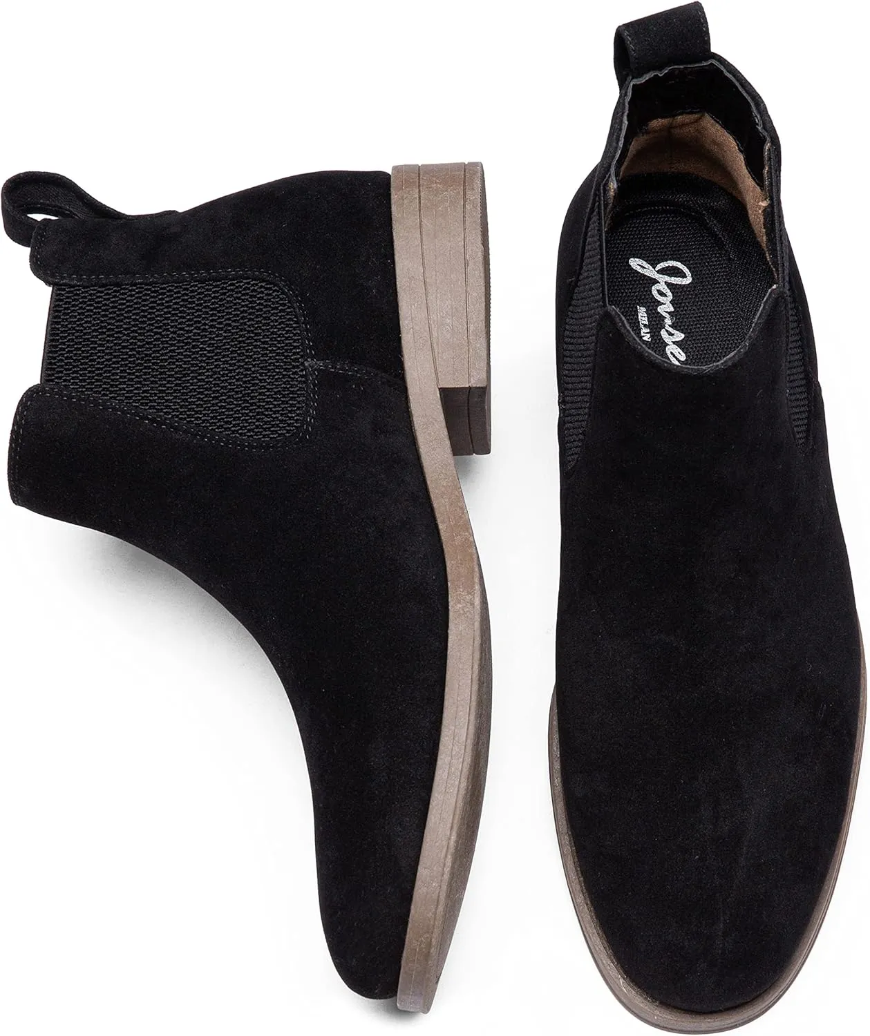Jousen Men's Chelsea Boots Suede Casual