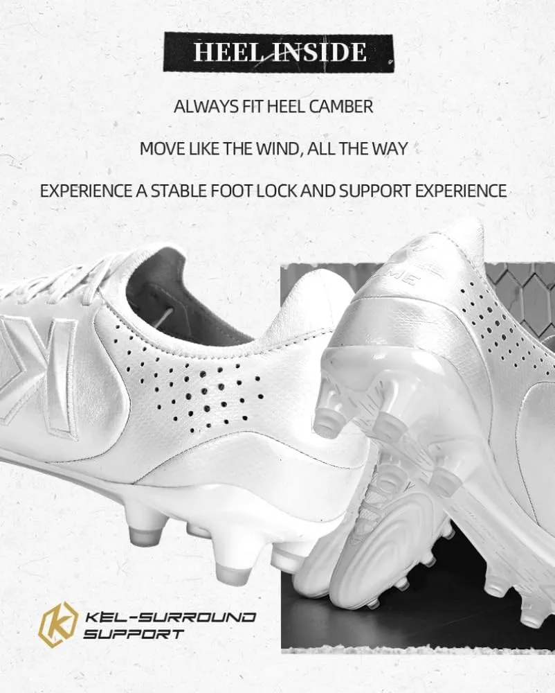 KELME Trofeo Kangaroo Leather Soccer Cleats Men Lightweight Soccer Shoes for Outdoor FG AG Pro K-Leather Football Boots