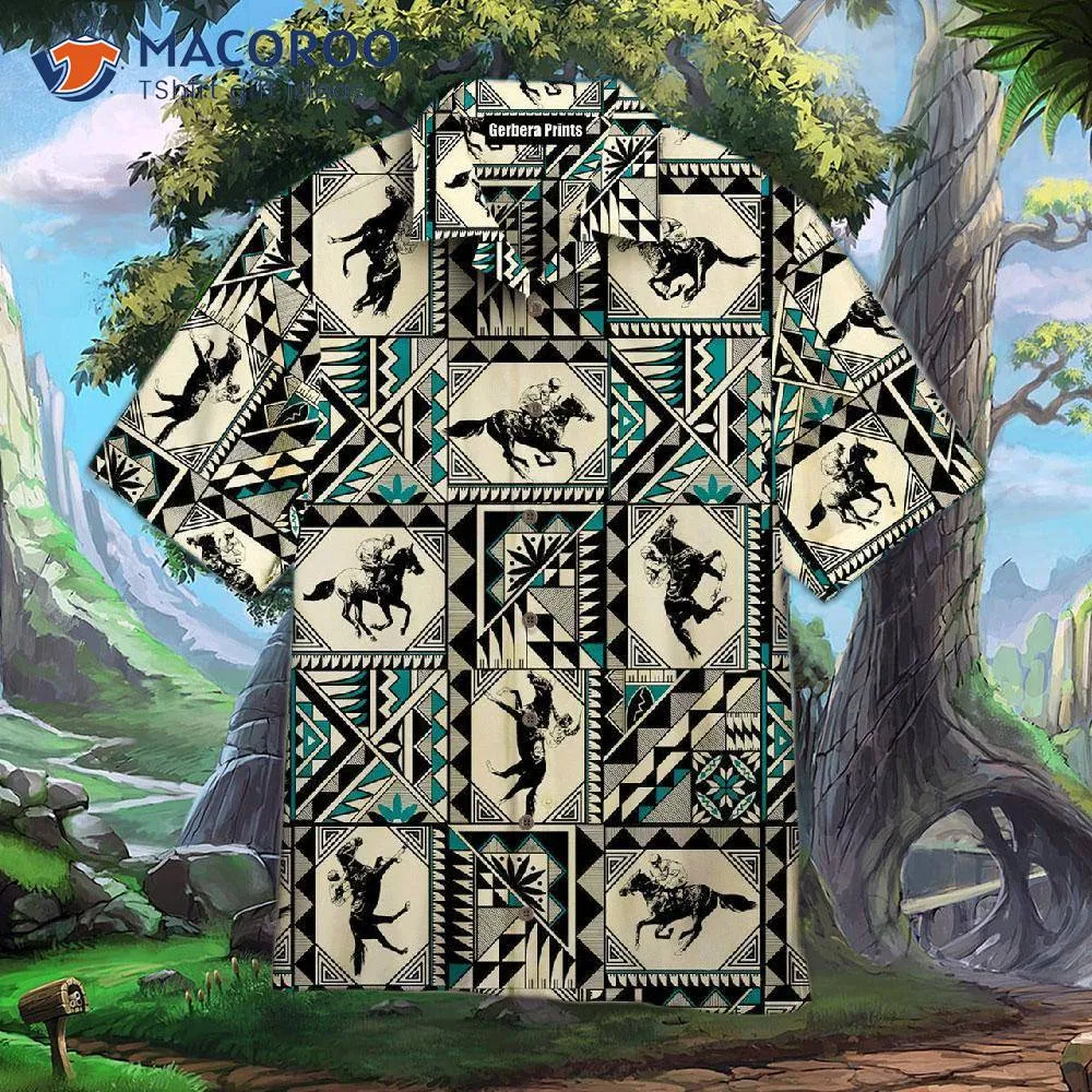 Kentucky Derby Horse Racing Native-pattern Hawaiian Shirts
