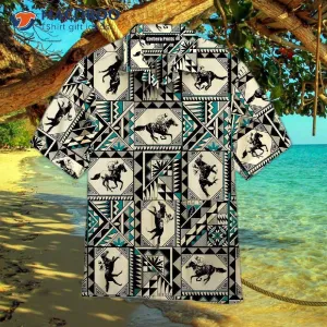 Kentucky Derby Horse Racing Native-pattern Hawaiian Shirts
