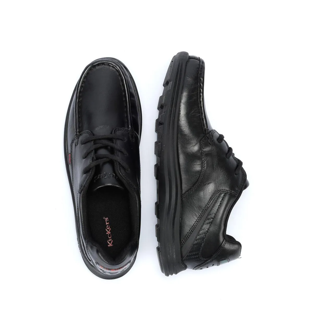 Kickers - 1-15998 YOUTH REASAN LACE LEATHER BLACK
