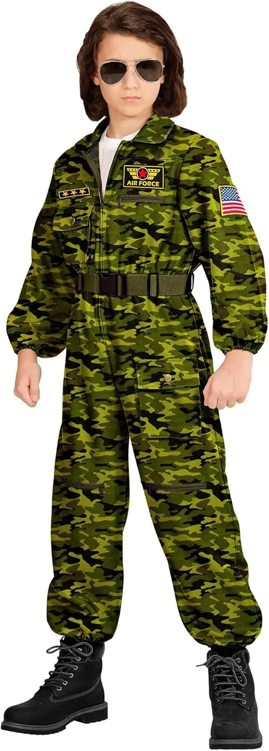 Kids Fighter Pilot Costumes, Jumpsuit, Pilot, Uniform, Costumes