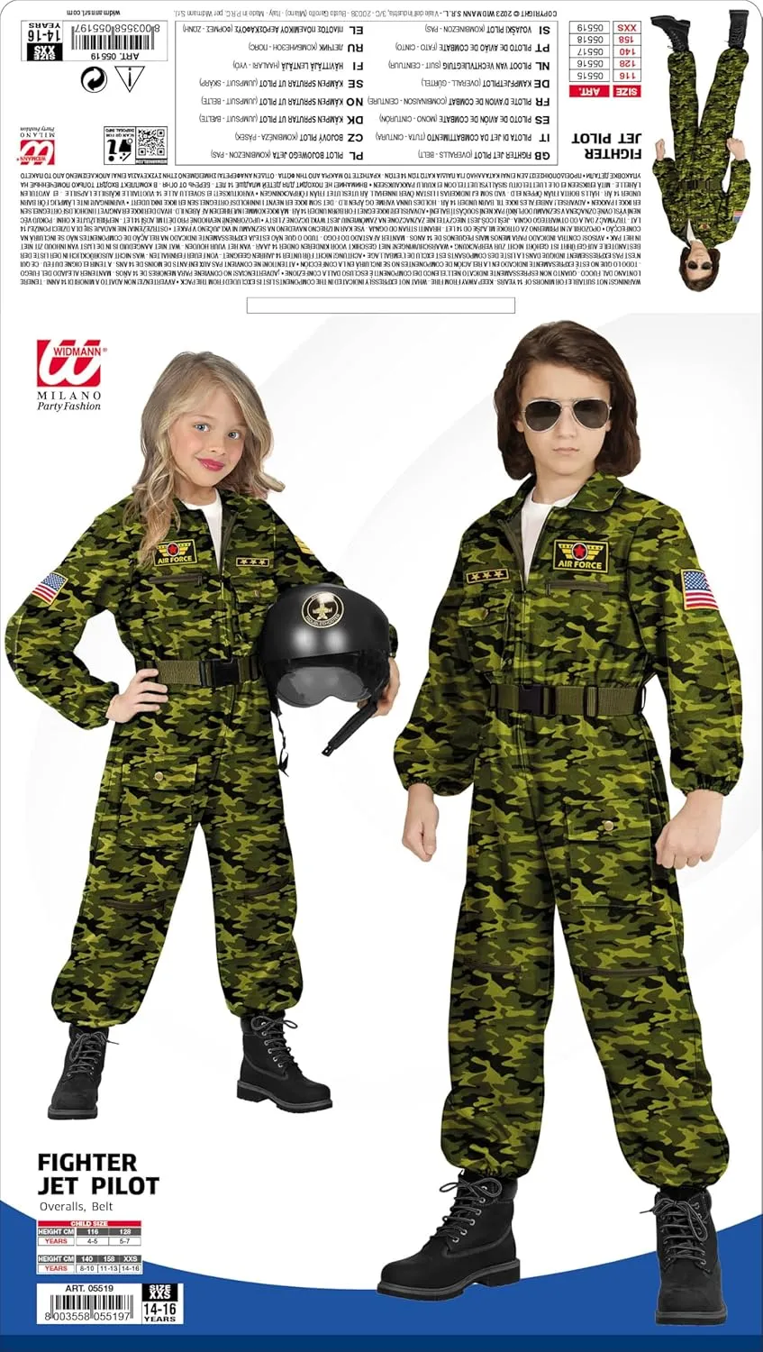 Kids Fighter Pilot Costumes, Jumpsuit, Pilot, Uniform, Costumes