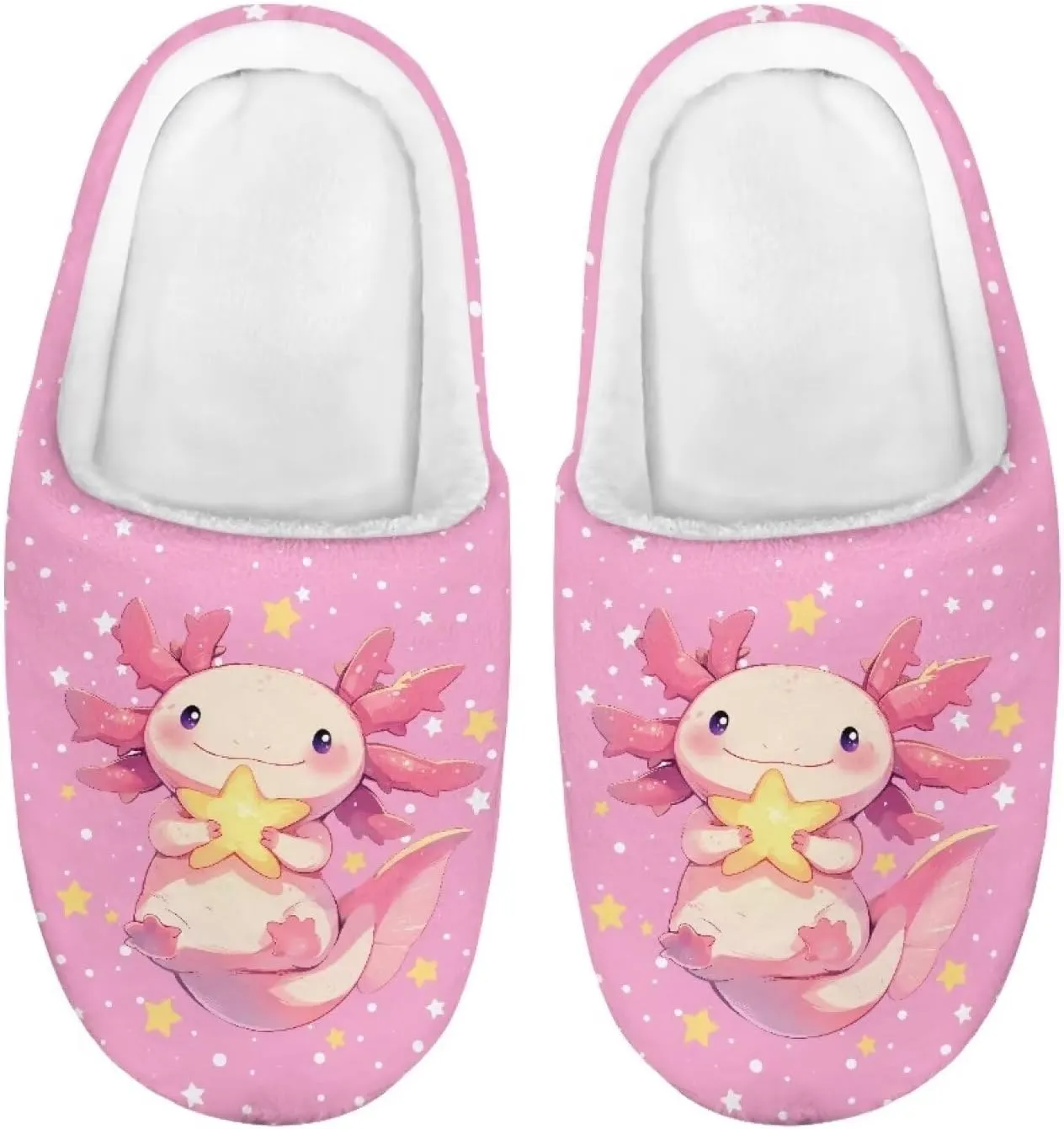 Kids Fuzzy Warm House Slippers for Girls Non Slip Rubber Sole Home Slippers for Toddlers Size 9-15