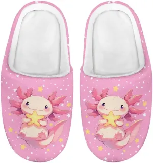 Kids Fuzzy Warm House Slippers for Girls Non Slip Rubber Sole Home Slippers for Toddlers Size 9-15