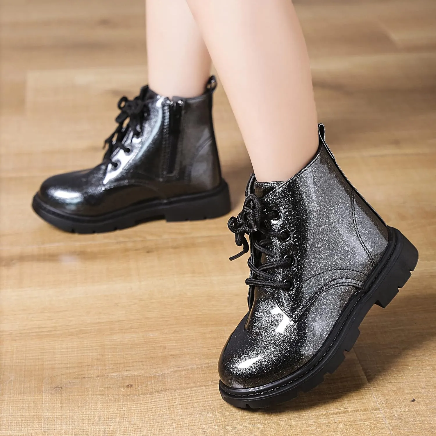 Komfyea Boy's Girl's Boots Bright Color Kids Ankle Boots