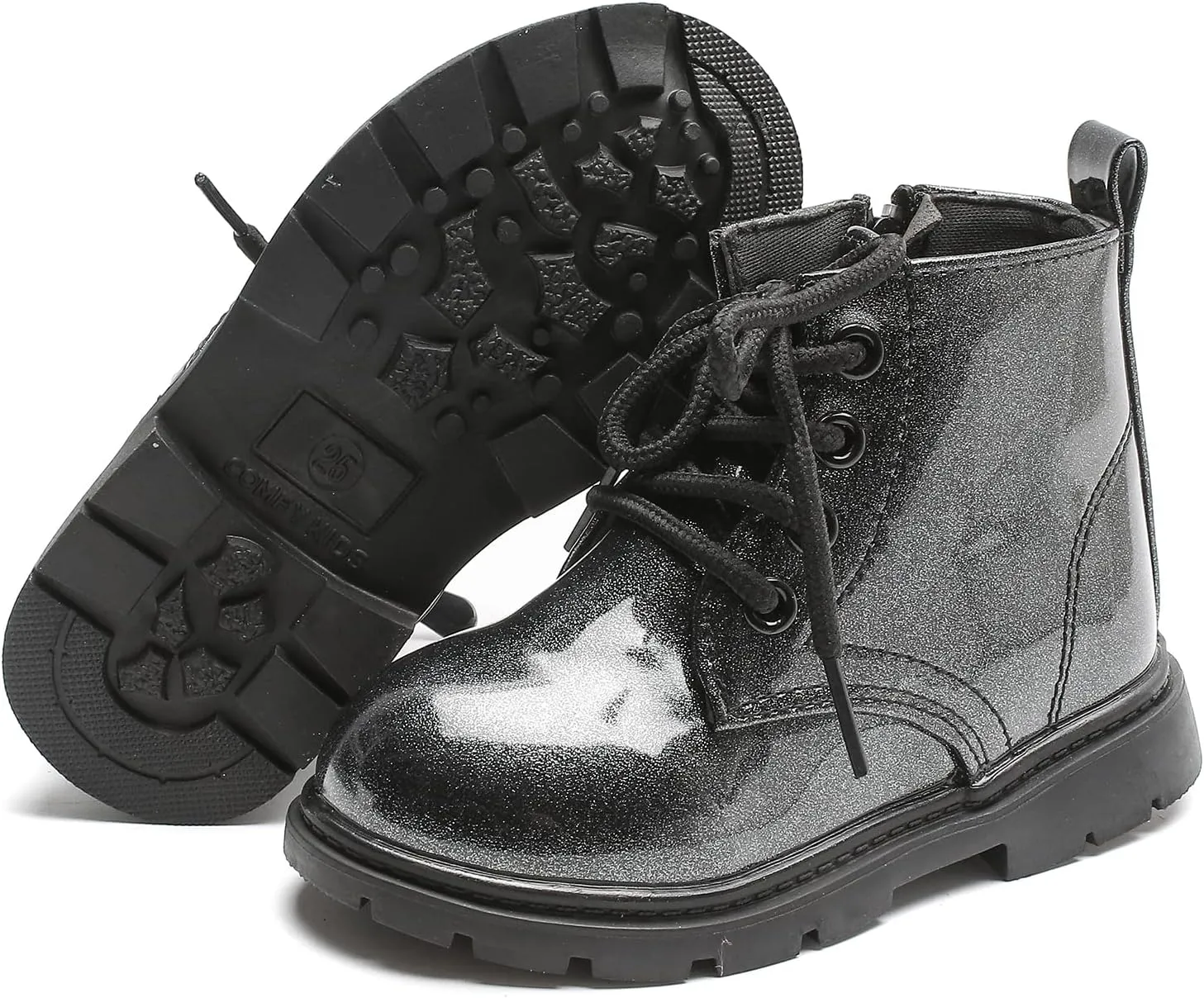 Komfyea Boy's Girl's Boots Bright Color Kids Ankle Boots