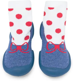 Komuello Toddler Girl Shoes, Premium Materials, Breathable, Washable, Non-Slip, Stay-On, Cotton Socks with Air Pocket Cushion for Indoor and Outdoor - BPA Free Toddler Shoes for Girls
