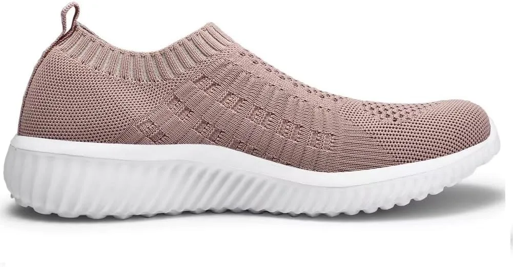 konhill Women's Slip On Walking Shoes Breathable Mesh Sneakers Work Casual Tennis Shoes