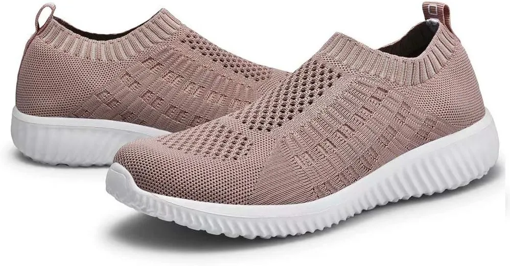 konhill Women's Slip On Walking Shoes Breathable Mesh Sneakers Work Casual Tennis Shoes