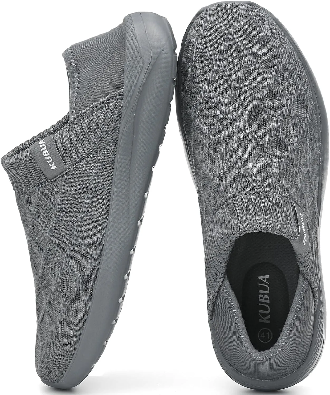 KUBUA Mens Womens Slippers Indoor Lightweight House Shoes Outdoor Breathable Slip on Loafers