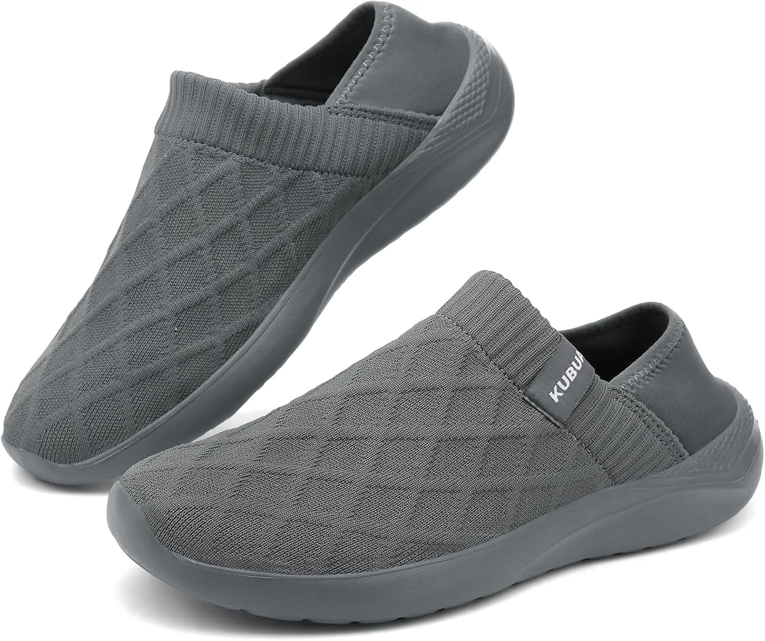 KUBUA Mens Womens Slippers Indoor Lightweight House Shoes Outdoor Breathable Slip on Loafers