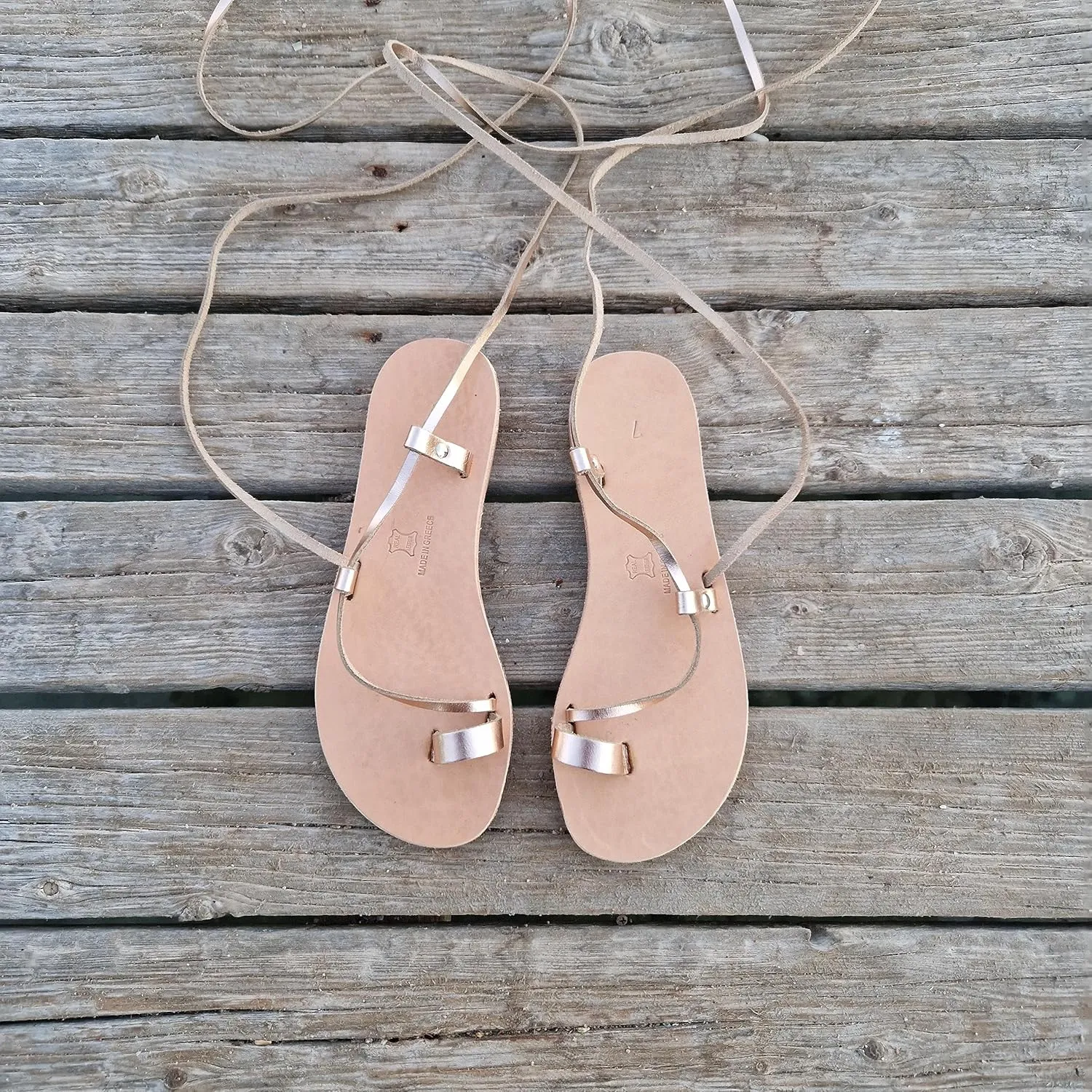 Lace Up Sandals, Beach Shoes, Toe Ring Sandals, Women Tie up flip Flops, Leather sliders, Black Greek Leather Sandals, Tie Up Leather Sandals, Lace up Sandals Gladiator sandals, ring toe sandals, Summer Leather Sandals,Women shoes (38, Beige)