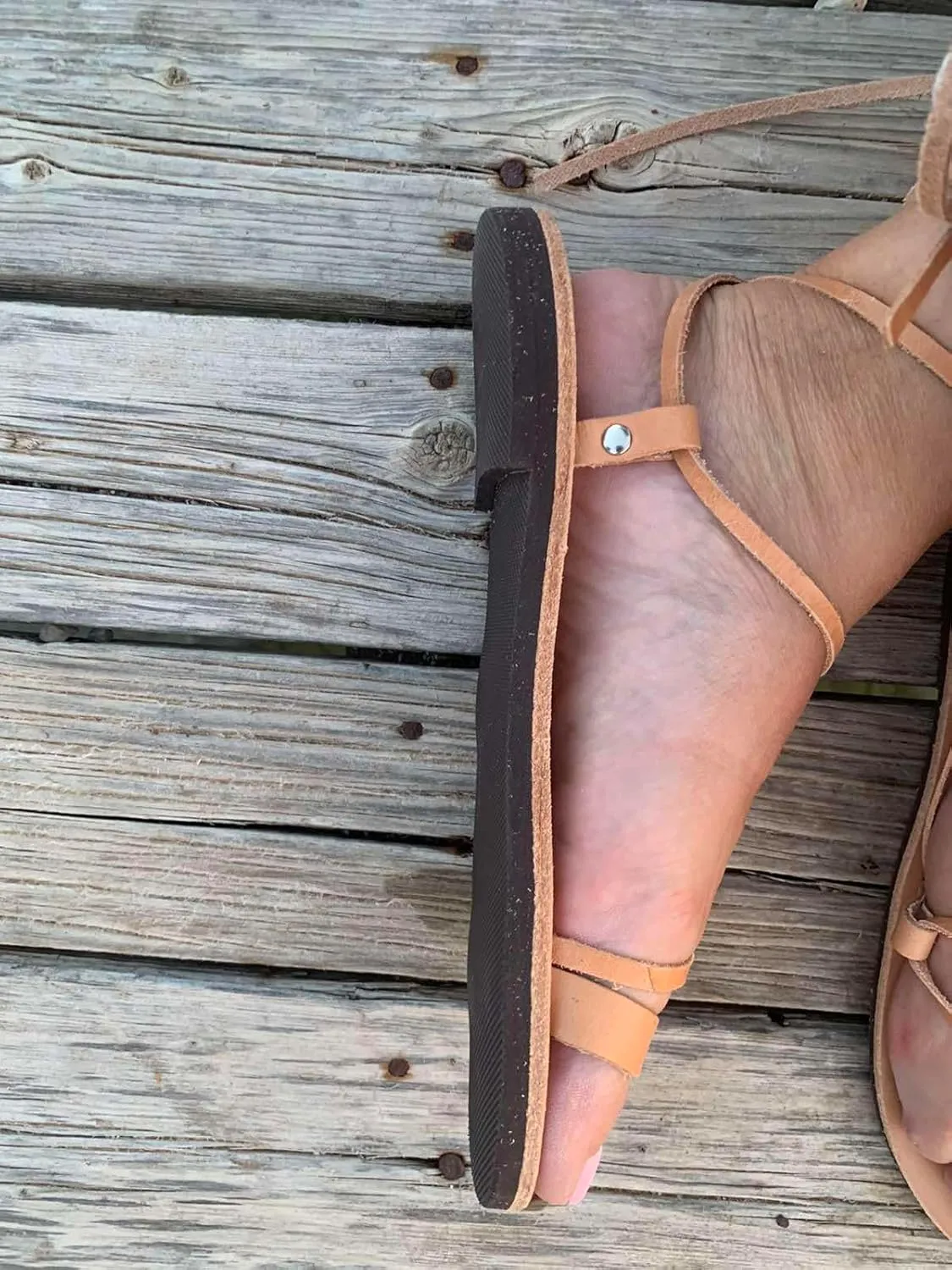 Lace Up Sandals, Beach Shoes, Toe Ring Sandals, Women Tie up flip Flops, Leather sliders, Black Greek Leather Sandals, Tie Up Leather Sandals, Lace up Sandals Gladiator sandals, ring toe sandals, Summer Leather Sandals,Women shoes (38, Beige)
