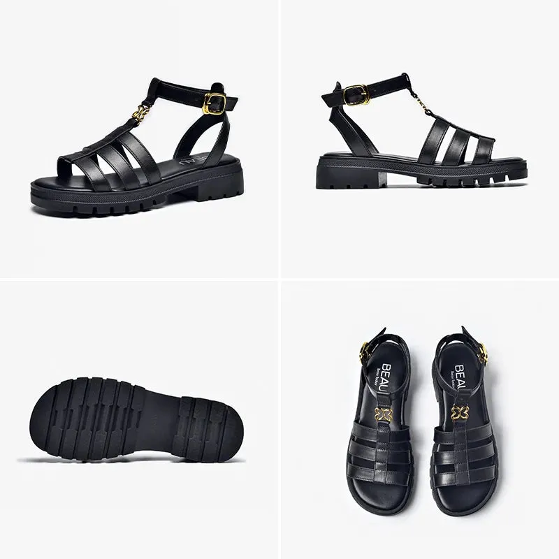 Leather Gladiator Sandals