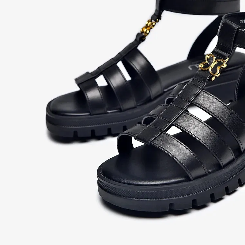 Leather Gladiator Sandals