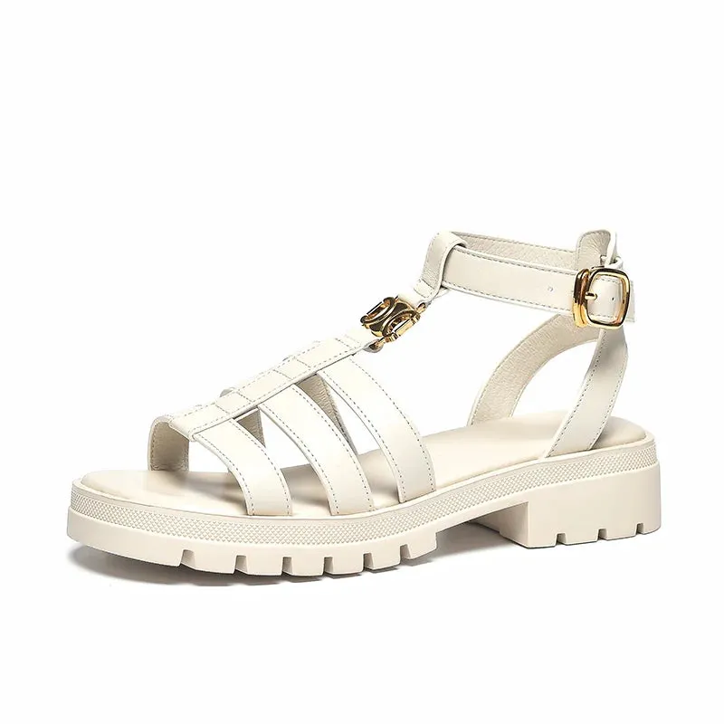Leather Gladiator Sandals