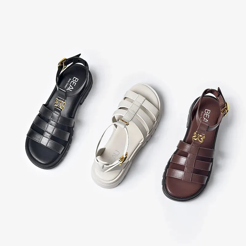 Leather Gladiator Sandals