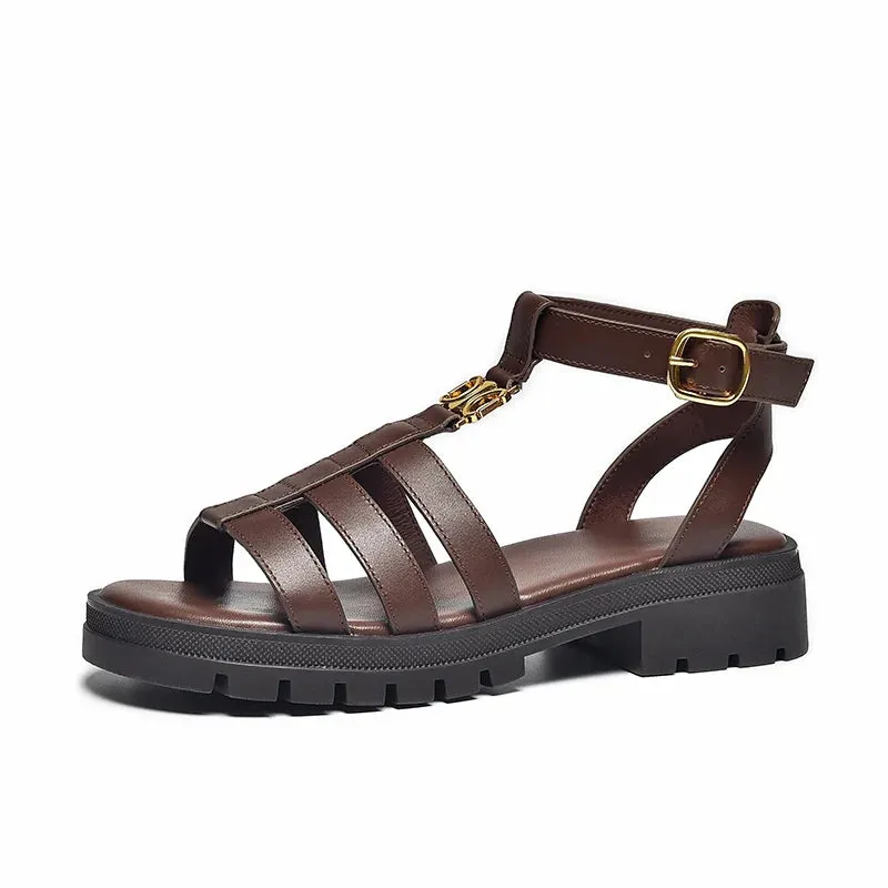 Leather Gladiator Sandals
