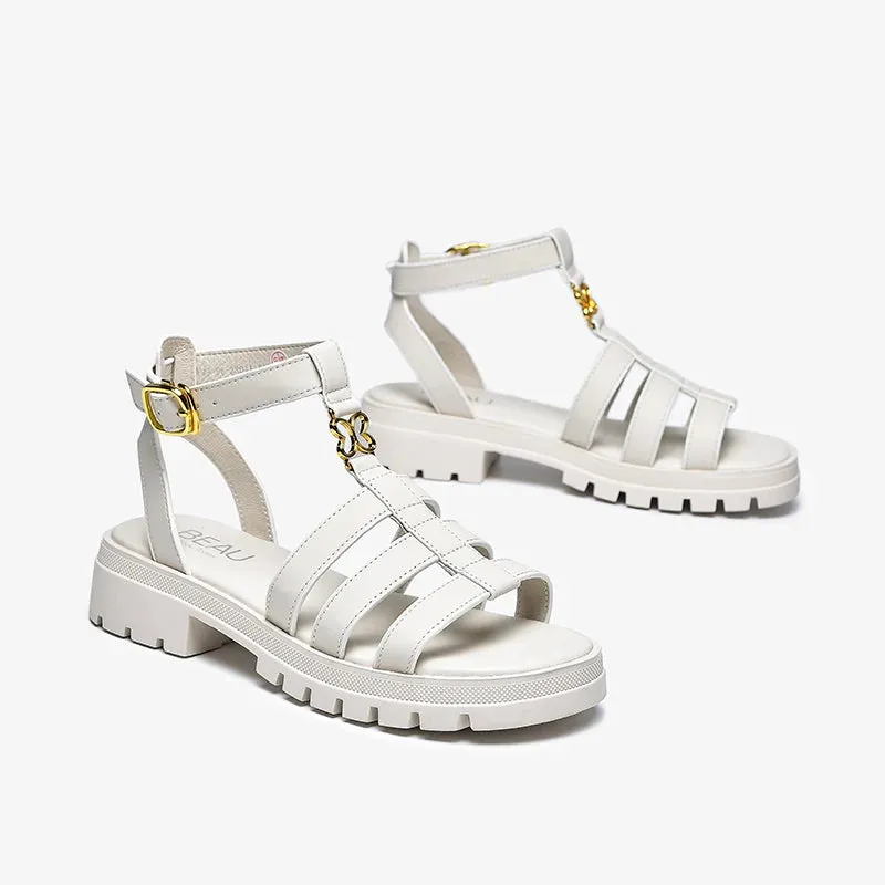 Leather Gladiator Sandals