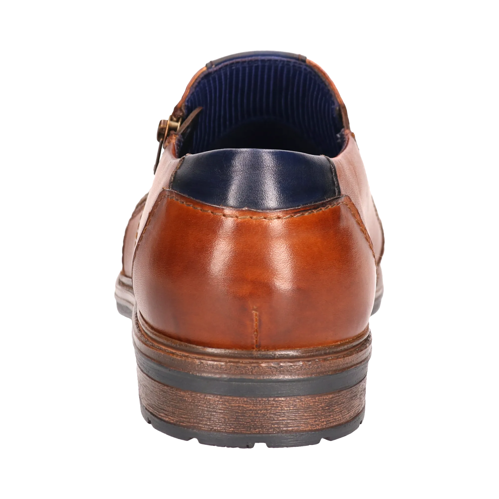 Leder Slip on cognac