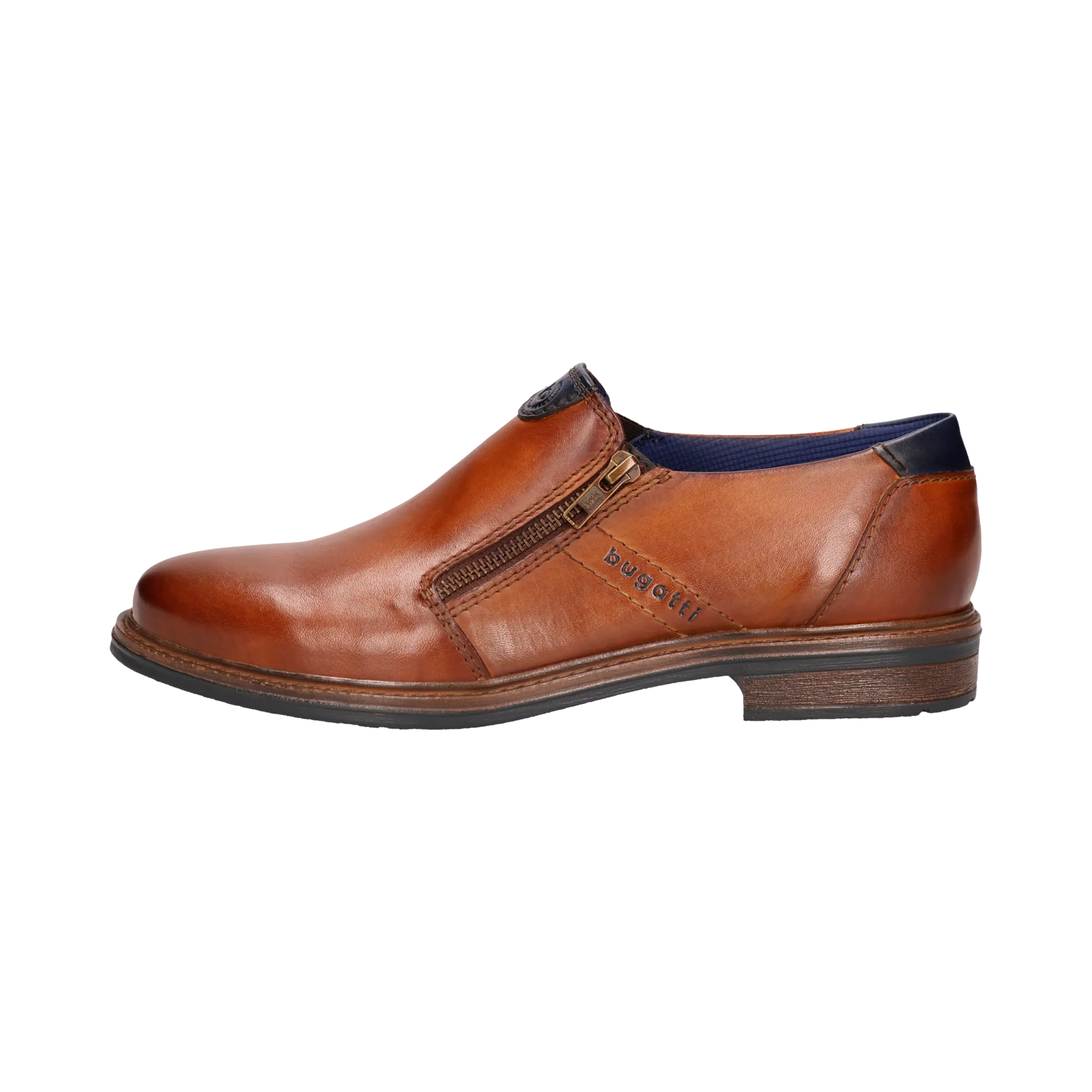 Leder Slip on cognac