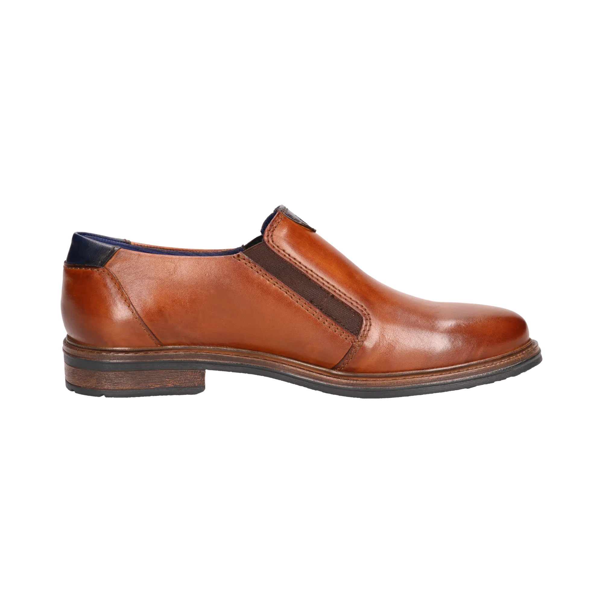 Leder Slip on cognac