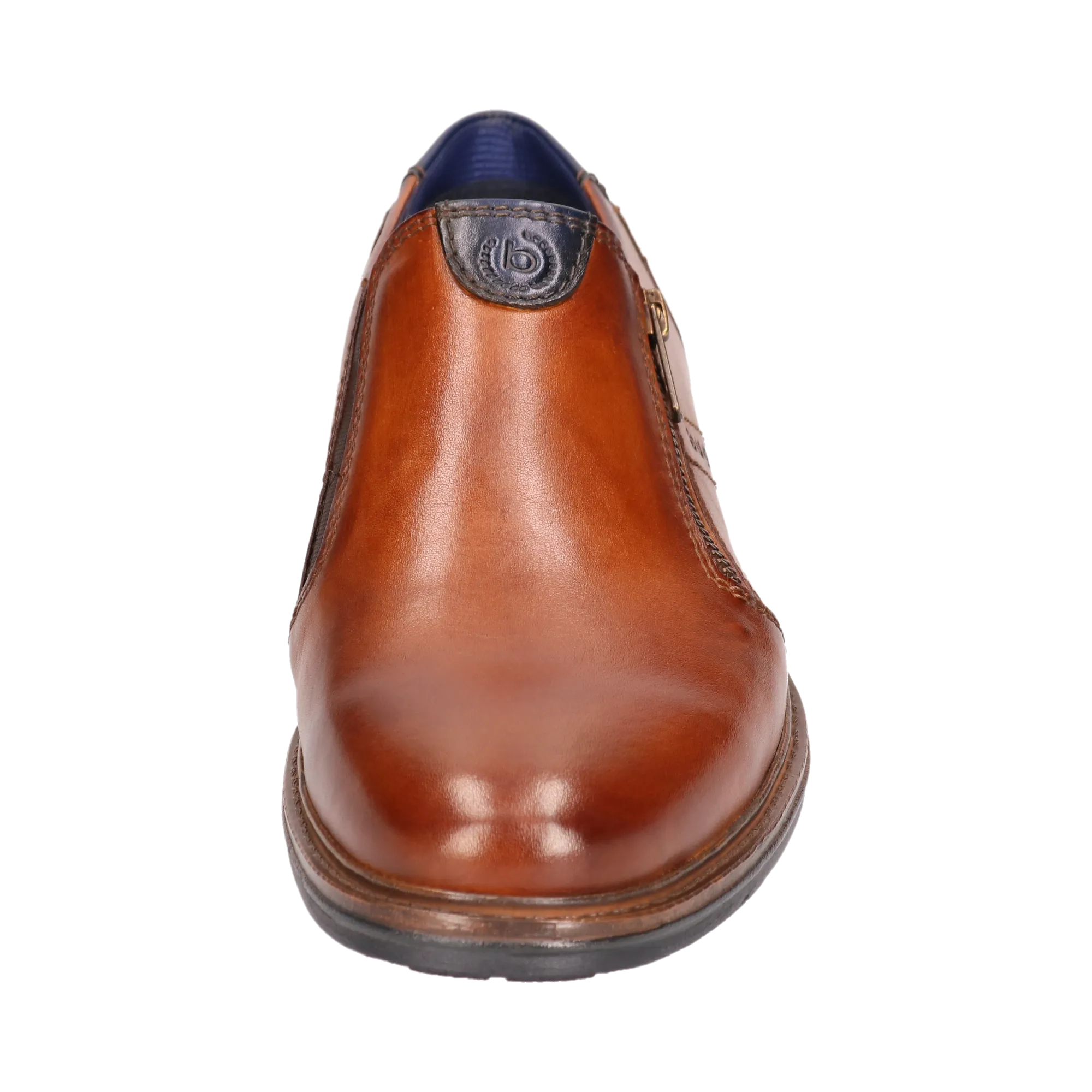 Leder Slip on cognac