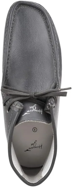 LIBERTYZENO HAMARA JOE Mens Genuine Leather Moccasin Toe Lace Up Casual Chukka Boot Shoes