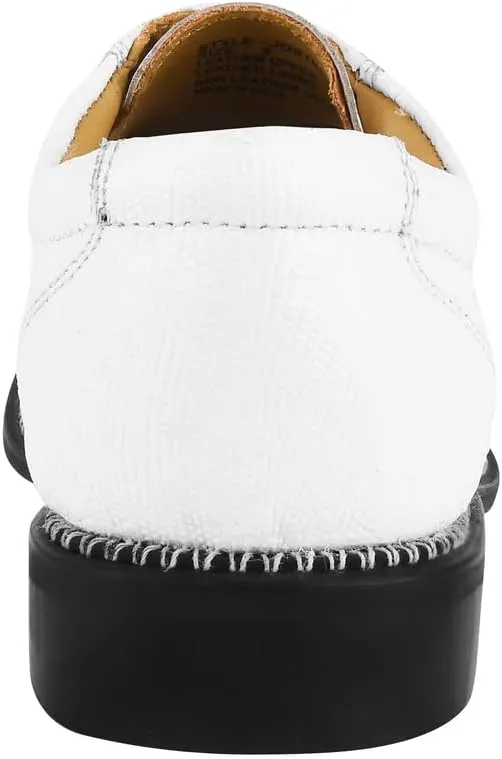 LIBERTYZENO Mens Lizard Print Genuine Leather Adults Lace Up Oxford Dress Shoes for Easter Gift